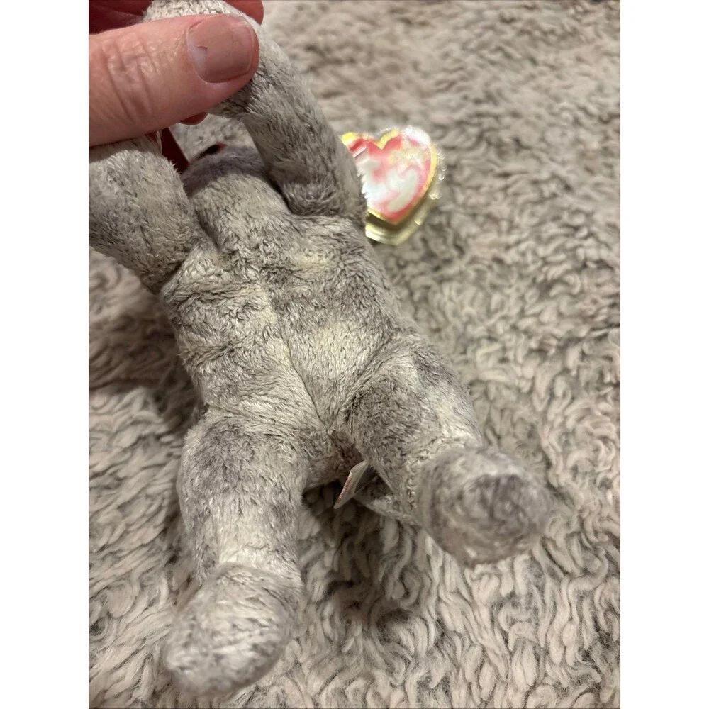 Ty Beanie Baby Tricks Dog Kids Small Grey Excellent‎ 2000 Collection Plush Toy